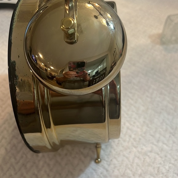 Vintage 1960s Disney Mickey Mouse Gold Tone LORUS Quartz Alarm Clock - Picture 6 of 8